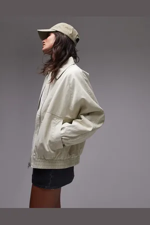 Topshop Chaqueta bomber color con lavado ácido de -Multicolor