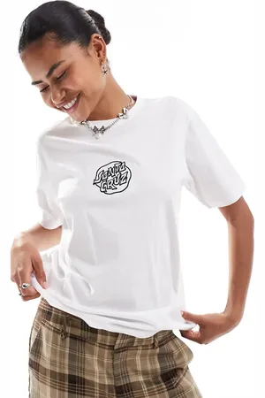 Santa Cruz Camiseta blanca con logo Fever Dream de