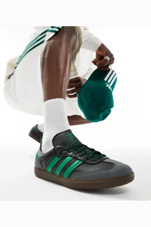 adidas Zapatillas de deporte negras y verdes Samba OG de -Negro