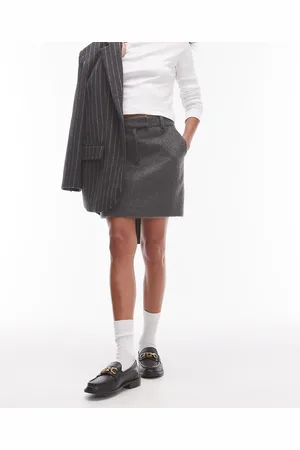 Topshop Minifalda de tejido cepillado de (parte de un conjunto)