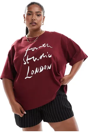 4th & Reckless Camiseta con estampado "Fourth Studio London" de -Rojo