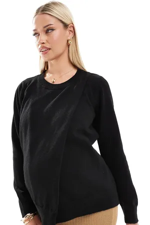 Mama;licious Jersey con abertura delantera y diseño para lactancia de Mamalicious Maternity