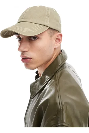 ASOS Gorra flexible con pespuntes en contraste de -Verde