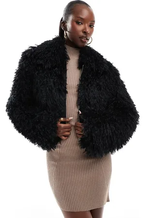 Simmi London Chaqueta negra de piel sintética exclusiva de SIMMI
