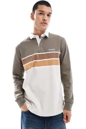 Vans Polo de manga larga de estilo rugby de punto Harrison de