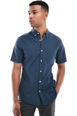 ASOS Camisa Oxford de corte slim de tejido elástico de