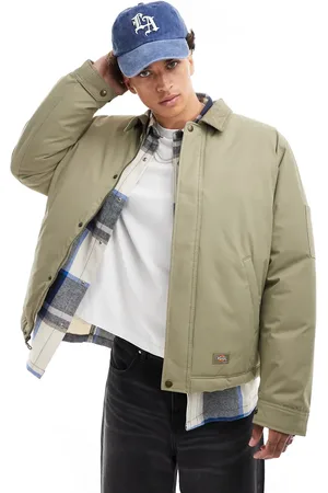 Dickies Chaqueta verde caqui acolchada Eisenhower de