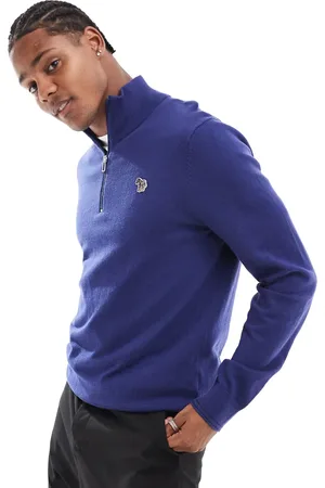 Paul Smith Sudadera con media cremallera y logo de cebra de