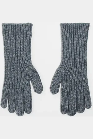 ASOS Guantes grises con puño alargado de canalé de