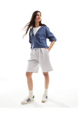ASOS Sudadera de corte cuadrado con capucha y cremallera de tejido muy suave de