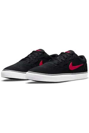 Nike Zapatillas de deporte negras y rojas Chron 2 de