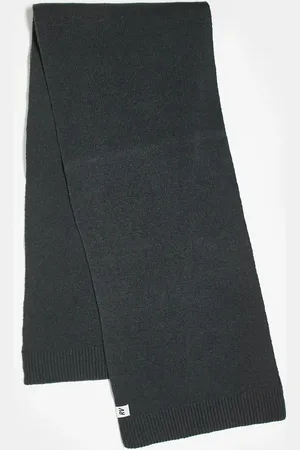 Reclaimed Bufanda gris carbón unisex de punto de arroz de (parte de un conjunto)