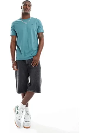Hollister Camiseta azul claro con logo de