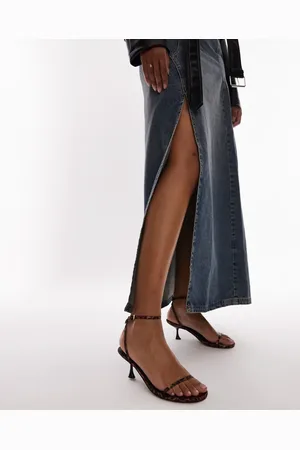 Topshop Sandalias minimalistas de tacón alto con estampado de Irena de -Multicolor