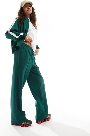 Noisy May Joggers verde oscuro de pernera ancha de (parte de un conjunto)