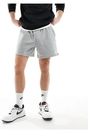 Nike Pantalones cortos grises de felpa rizada de Club