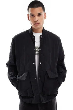 Timberland Chaqueta bomber negra guateada impermeable de