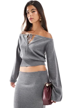 SNDYS Top con escote Bardot y detalle de lazada de (parte de un conjunto)