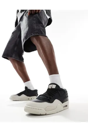 Jordan Zapatillas de deporte negras y blancas Air 4 Remastered de