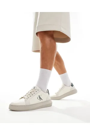 Calvin Klein Zapatillas de deporte hueso con suela gruesa cupsole Authentic de
