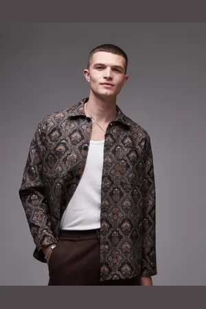 SELECTED Sobrecamisa con estampado de jacquard de