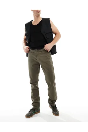 Vans Pantalones chinos tostados de corte slim de Authentic-Marrón