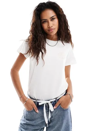 Lee Camiseta color de corte estándar con logo pequeño de -Blanco
