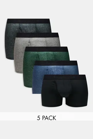 Abercrombie & Fitch Pack de 5 calzoncillos de varios colores jaspeados con logo en la cinturilla de -Multicolor