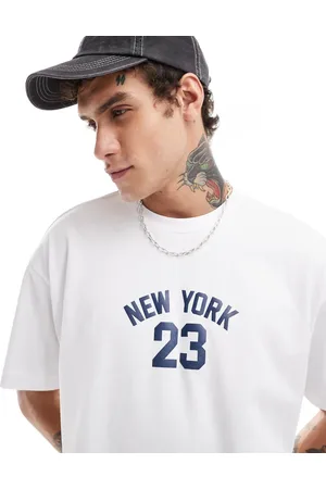Cotton On Camiseta blanco hueso de corte cuadrado con estampado gráfico "New York" de Cotton On
