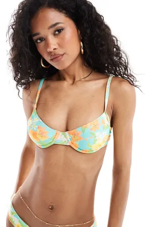 Kulani Kinis Top de bikini con aros y estampado de florecitas Sunkissed Soul de x Lexi Hidalgo