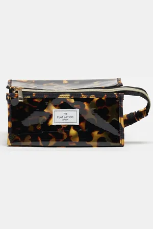 Flat Lay Company Bolso cuadrado con estampado de carey de goma exclusivo de The Flat Lay Co. x ASOS-Marrón