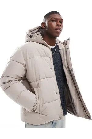 JACK & JONES Chaqueta de plumas corta beis de -Beis neutro