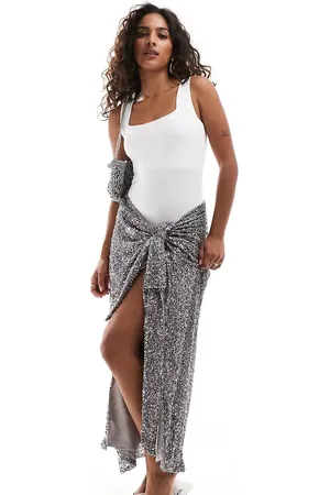 Never Fully Dressed Falda midi con abalorios Jaspre de Petite