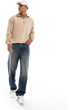 Hugo Blue Sudadera con media cremallera Neeler de - neutro