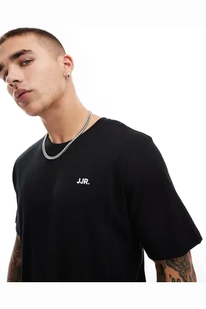 JJ Camiseta negra con logo pequeño en el pecho de