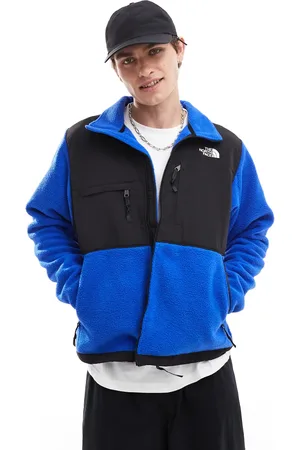 The North Face Chaqueta polar azul de tejido grueso Retro Denali de