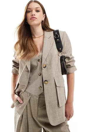 VERO MODA Americana topo melange de tejido texturizado Aware de (parte de un conjunto)