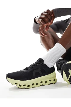 On Running Zapatillas de deporte negras y verde lima para correr Cloudmonster de ON-Negro