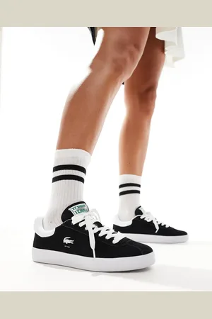 Lacoste Zapatillas de deporte negras de ante Baseshot 223 de