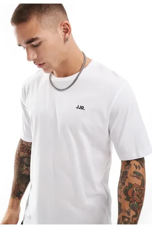 JJ Camiseta blanca con logo pequeño en el pecho de