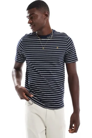 Farah Camiseta a rayas de algodón Oakland de