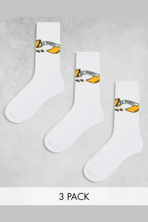 ASOS Pack de 3 pares de calcetines blancos con diseño de galletas de la fortuna de