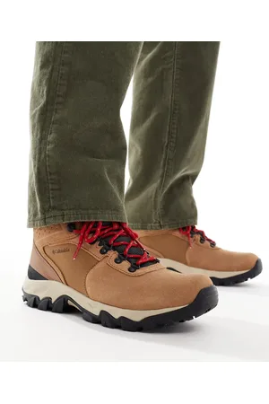 Columbia Botas de senderismo tostadas resistentes al agua de ante Newton Ridge Plus II WP de