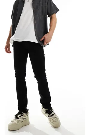 Lee Vaqueros tapered negros de corte slim con acabado enjuagado Luke de