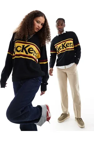 Kickers Jersey unisex clásico con logo y rayas de jacquard en el pecho de