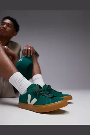 Veja Zapatillas de deporte verdes de ante Campo Bold de