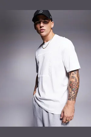 Armani Exchange Camiseta con recuadro del logo de