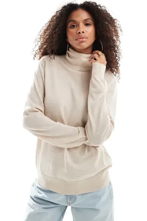 Ralph Lauren Jersey color crema con cuello vuelto de punto de -Blanco