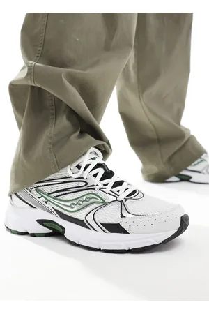 Saucony Zapatillas de deporte blancas y verdes Originals Ride Millennium de