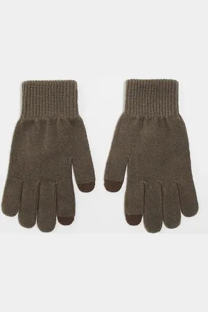 ASOS Guantes color para pantalla táctil de poliéster de -Marrón